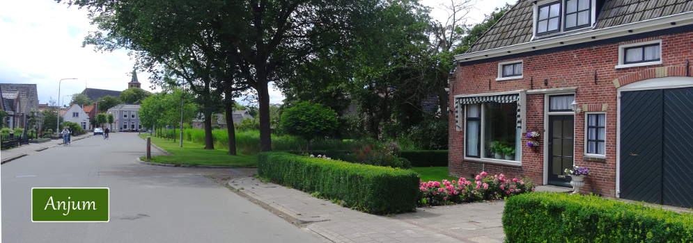 Mooi huis en hotel in Anjum vlakbij het Lauwersmeer in Friesland