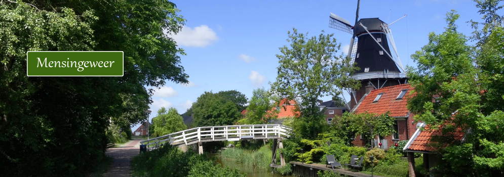 Molen en kanaal van Mensingeweer, Groningen