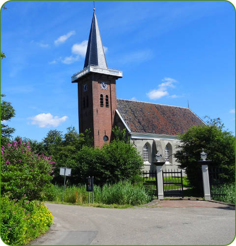 De kerk van Saaxumhuizen in Groningen