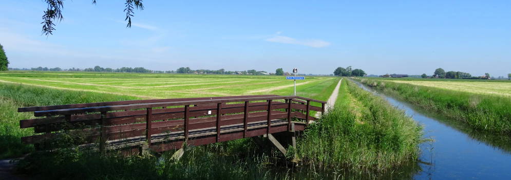 Boer Goensepad tussen Kardinge en Thesinge in Groningen